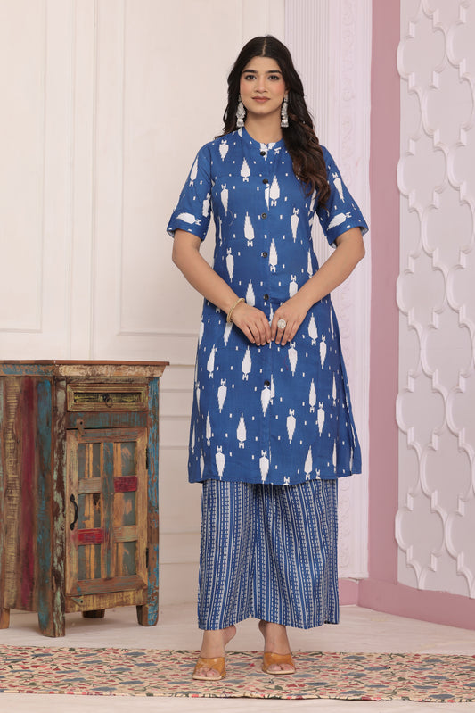 Heavy Rayon Printed Kurti & Pant Set
