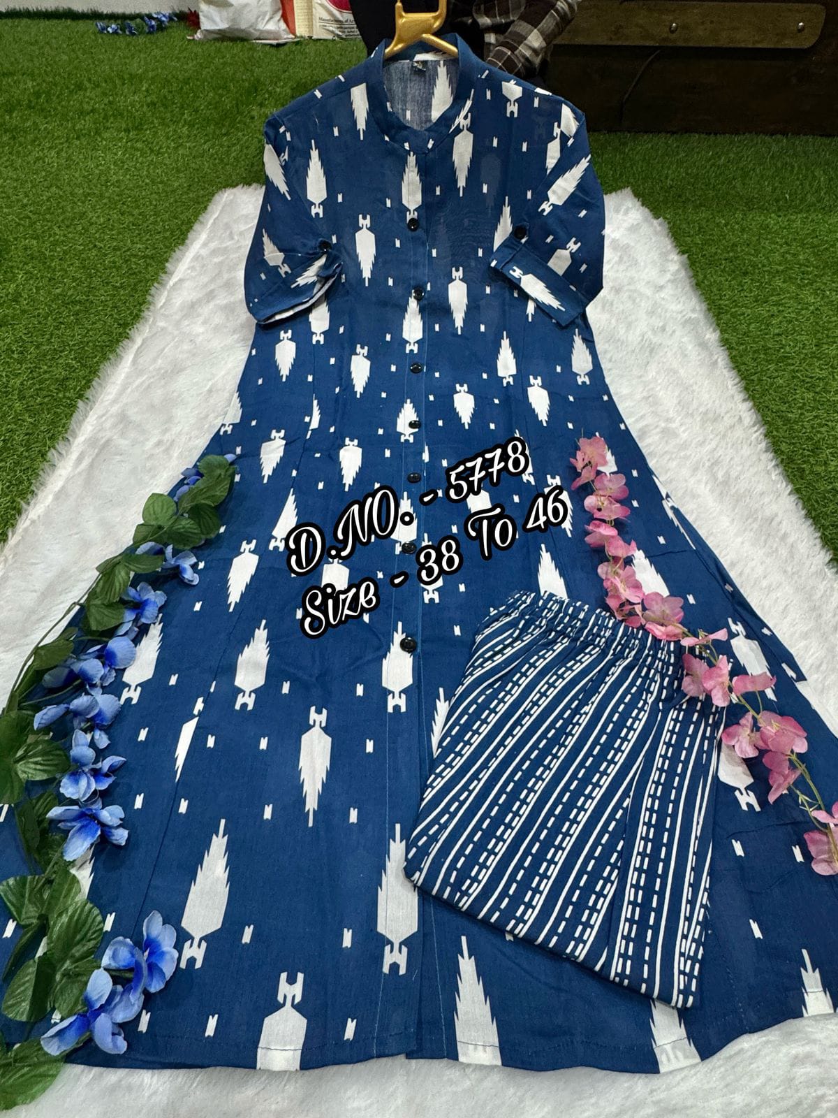 Heavy Rayon Printed Kurti & Pant Set