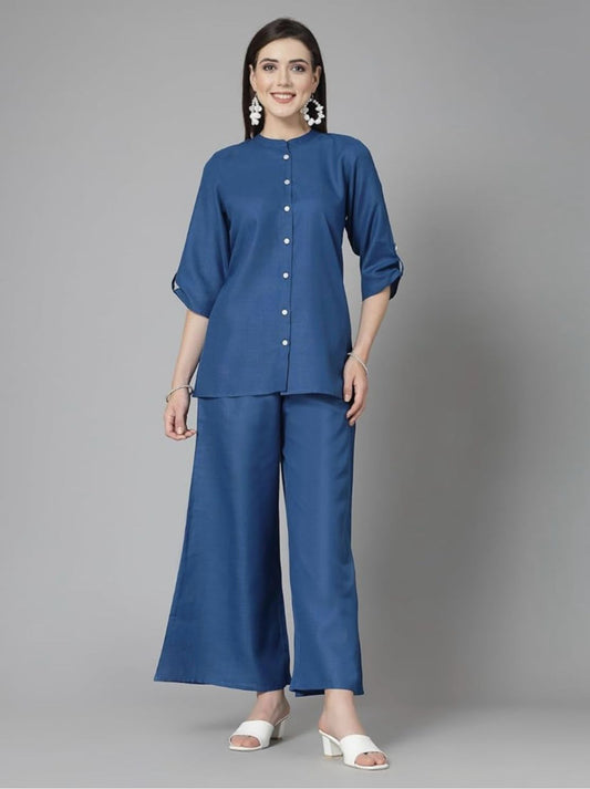 Pure Cotton Denim Kurti and Pant Set – 30” Length