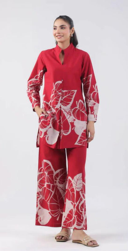 Pure Cotton 60x60 Printed Co-ord Set with Pocket – 2-Piece Stylish Daily Wear Set