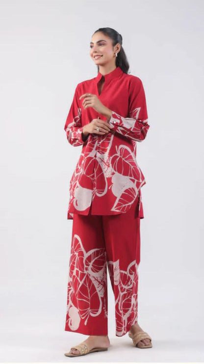 Pure Cotton 60x60 Printed Co-ord Set with Pocket – 2-Piece Stylish Daily Wear Set