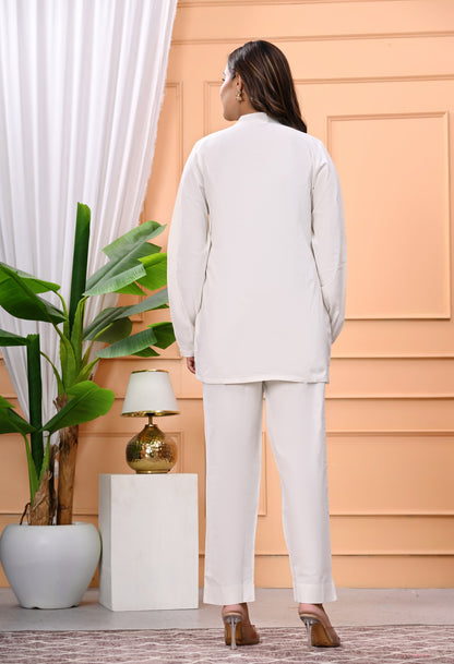 Premium Cotton Flex Hand Brush Print Kurti with Pant – 2 Piece Co-ord Set