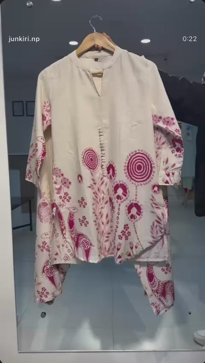 Pure Cotton Flex Co-ord Set for Women – 2-Piece Comfortable Daily Wear Set